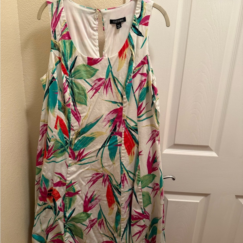 Roz & Ali Multicolor Floral Dress